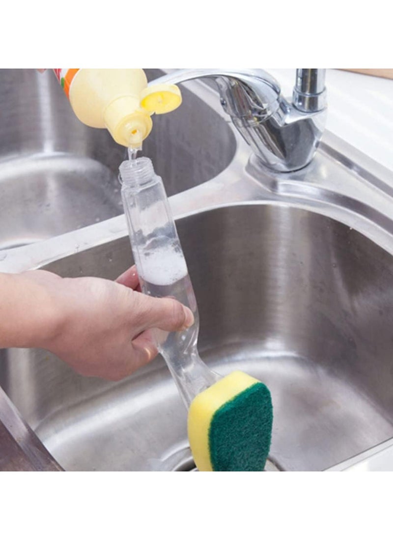 Oasisgalore Dish Wands Sponge Kit Dish Cleaning Sponge 6 Refill Replacement Heads with 1 Dish Wand Handle for Kitchen - Image 4