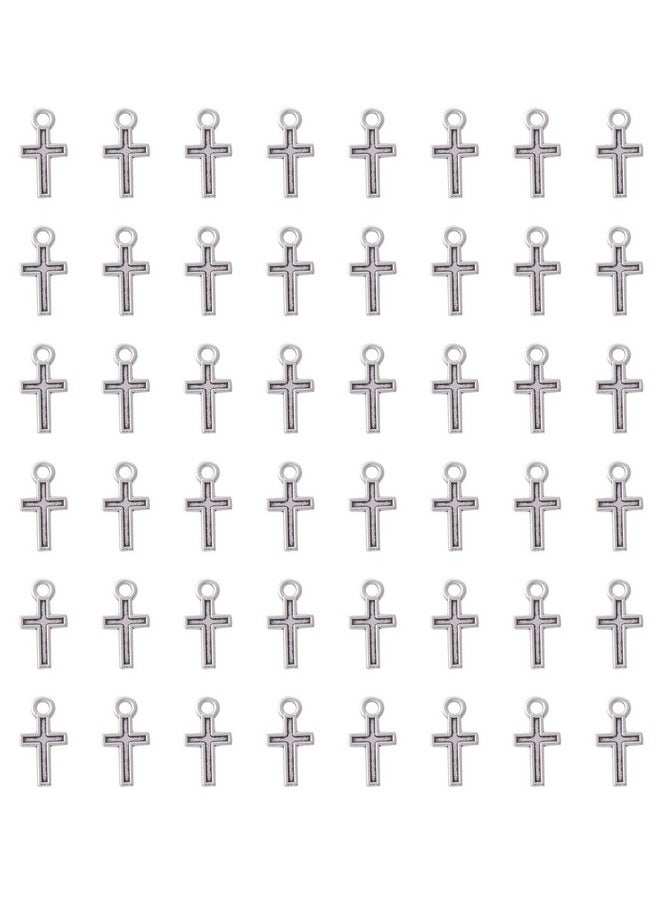 100 Pcs Mini Cross Charm Silver Gold 16 X 8 Mm Alloy Vintage Peace Crucifix Pendants Beads For Diy Jewelry Making Kits Crafting Finding Bracelet Necklace (Silver) - pzsku/Z86F578A742E89F1B9C07Z/45/_/1734348025/3912c232-6c70-47d6-8ca6-8e52815a451d