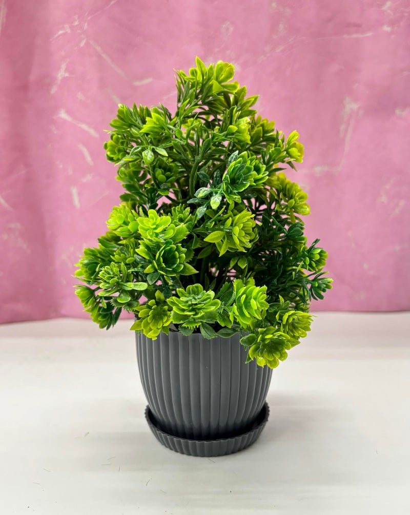 Dekorly 6 Packs Fake Plants Small, Mini Artificial Plants Indoor For Home Farmhouse Bathroom Shelf Décor (Height : 17Cm, Black) - Plastic - Image 5