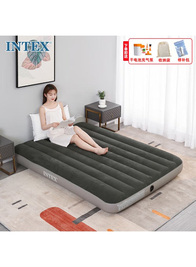 Intex 64108 Inflatable Mattress, Camping Portable Folding Bed, Inflatable Bed, Floor Mat, Outdoor Tent, Moisture-proof Pad N - Image 1