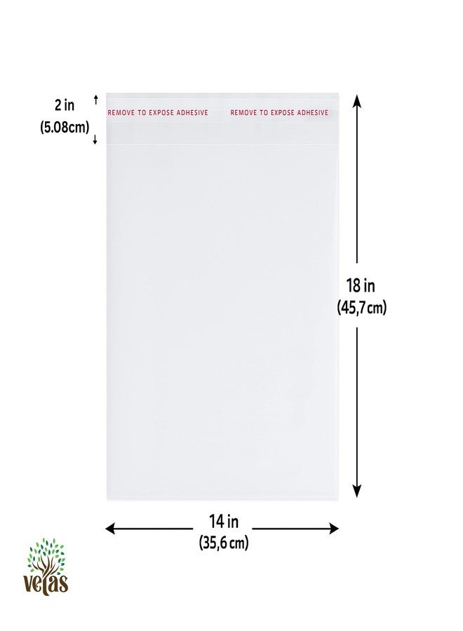 VETAS Transparent BOPP Self Adhesive Sealable Polybags for Saree, Shirt & Garment Packing –Large 14 x 18 Inch Polythene Bags – Clear Dust & Moisture Resistant Clothing Covers – Pack of 50 - Image 2