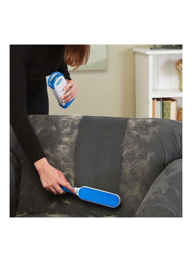 NIBEMINENT Multifunctional Pet Hair Cleaning Brush For Furniture White/Blue - Image 2