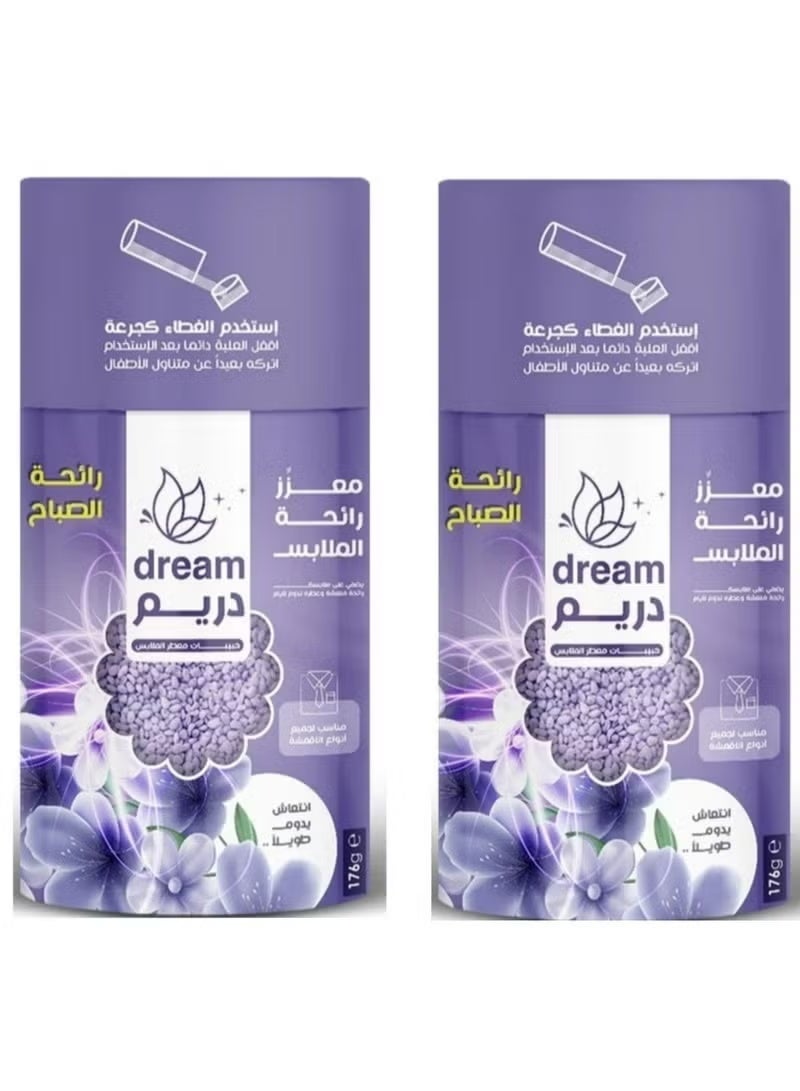 Dream Morning scented laundry granules, fabric freshener, 176g x 2 - Image 1