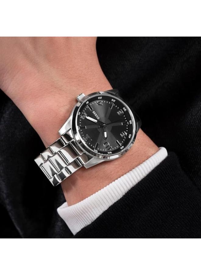 GUESS 42mm Silver Tone Analog Watch - Image 5