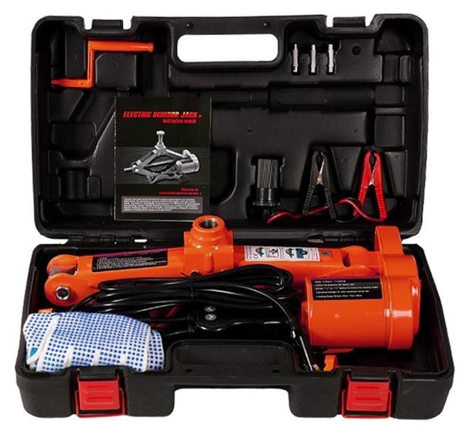 MEDNEST 3 Ton Car Electric Jack Hydraulic Floor Lift Scissor Jack Stands Repair Automotive - Image 1