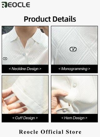 Men's T-shirt Short Sleeve Button Down Shirts Regular-Fit Cotton Lapel Shirts Casual T-shirt - view 5