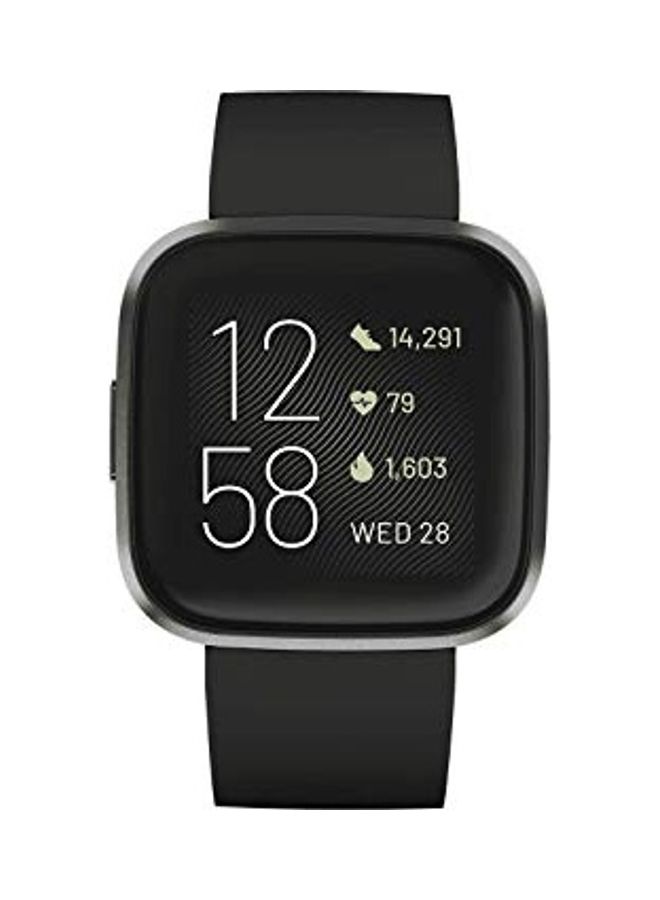 Fitbit Versa 2 Health and Fitness Smartwatch with Heart Rate, Sleep and Swim Tracking Black - Image 1