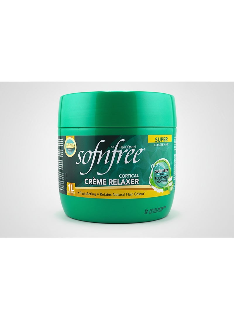 سوفن فري كريم فرد الشعر Sofn’free Cortical Crème Relaxer – قوة فائقة للشعر الخشن (1 لتر) - Image 2