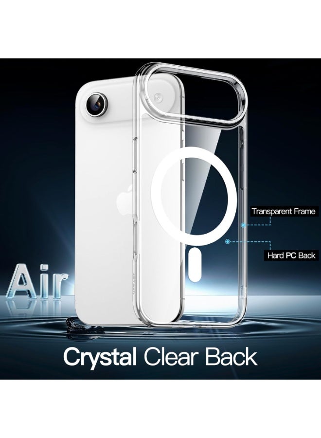 ZAFRA iPhone Air Case MagSafe Transparent Military-Grade Protection Strong Magnet Anti-Yellowing Scratch Resistant Cover - Image 3