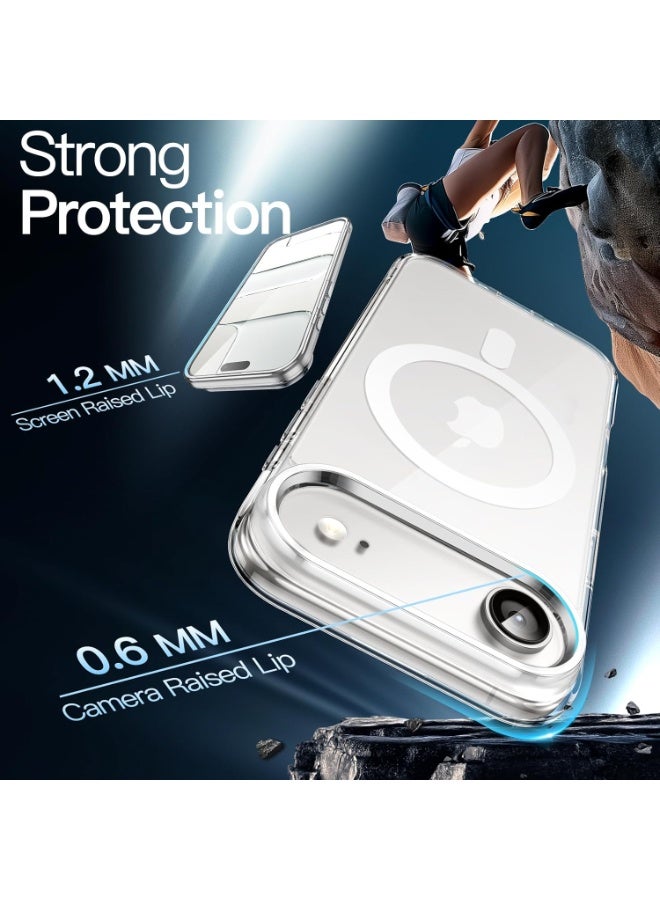 ZAFRA iPhone Air Case MagSafe Transparent Military-Grade Protection Strong Magnet Anti-Yellowing Scratch Resistant Cover - Image 5