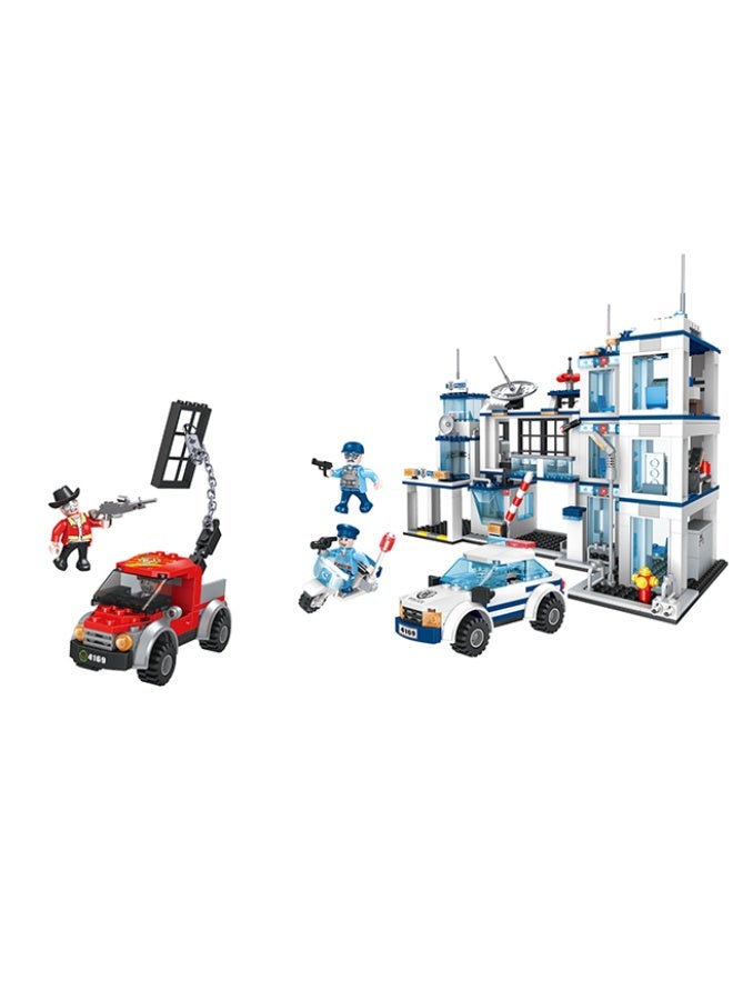 COGO Police Station Building Set - 950 Pieces - Image 3