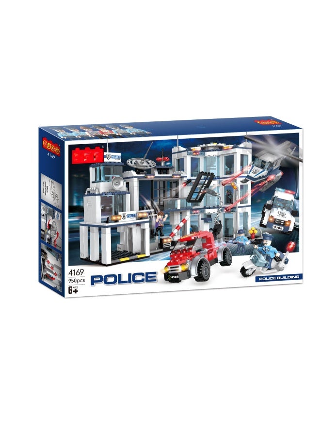 COGO Police Station Building Set - 950 Pieces - Image 4
