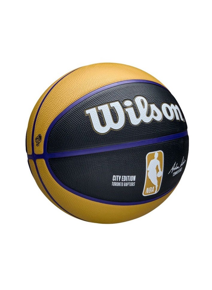 Wilson - 2024-2025 NBA Team City Edition Icon Toronto Raptors Basketball – Official Size, Durable Grip & Premium Quality for Indoor & Outdoor Play - Image 1