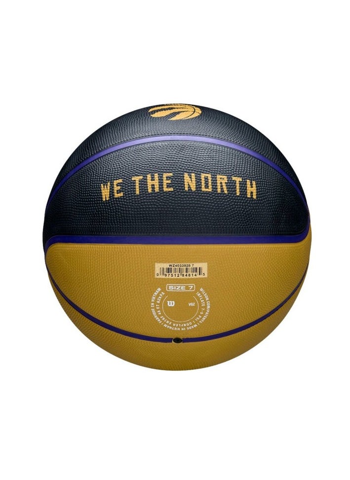 Wilson - 2024-2025 NBA Team City Edition Icon Toronto Raptors Basketball – Official Size, Durable Grip & Premium Quality for Indoor & Outdoor Play - Image 1
