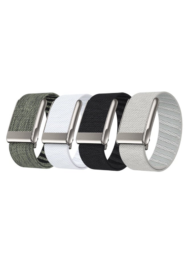 OSHIMA Nylon Wristband, Stretchy Nylon Wristband Compatible with Whoop 5.0 / Whoop MG Bands, Soft Adjustable Sports Loop Replacement Strap with Metal Boundary Shaped Clasp - Image 5