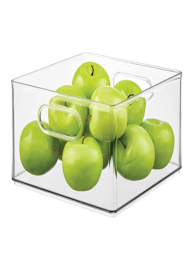 InterDesign iDesign Plastic Storage Bin with Handles for Household Storage - Clear - Made in USA - Image 1