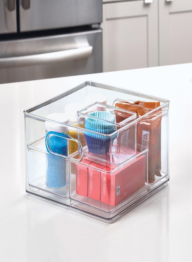 InterDesign iDesign Plastic Storage Bin with Handles for Household Storage - Clear - Made in USA - Image 4