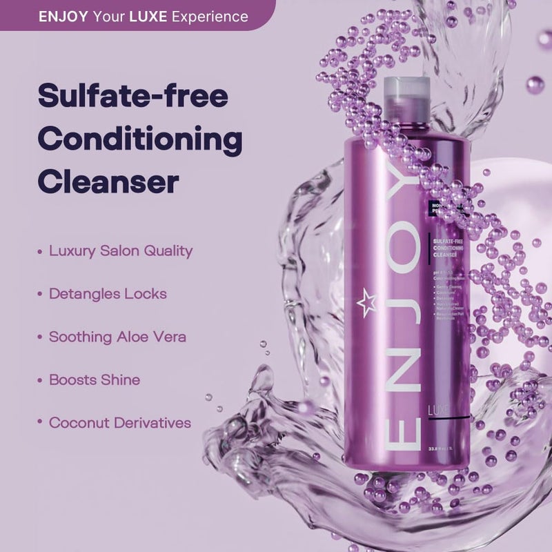 Enjoy Hair Care Conditioning Cleanser, Hair Mask & Conditioner, Sulfate & Gluten Free - 10.1 fl Oz - Image 2