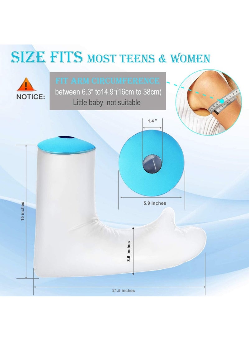 DUNISO غطاء مقاوم للماء لذراع الجبيرة للأطفال، ختم مائي ناعم ومريح للحفاظ على الجروح جافة، غطاء واقي لضمادة استحمام الأطفال قابل لإعادة الاستخدام - Image 2