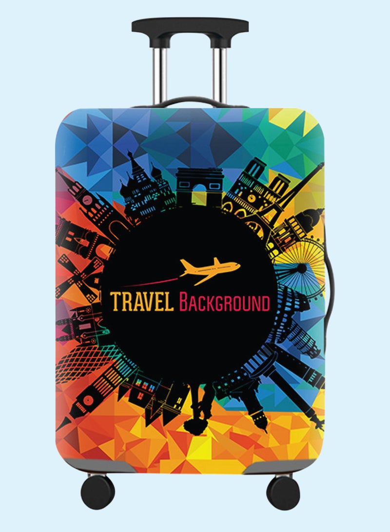 BRITISH TOURISTER Luggage Cover – Washable Elasticated Suitcase Protector – Stretchable Anti-Scratch Dustproof Cover for 24/28 Inch Trolley Bag – Travel Accessory  - Image 1
