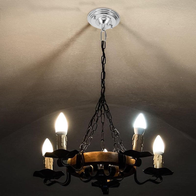 UKCOCO Vintage Ceiling Light Cover Plate Canopy Plate for Pendant Lights and Fixtures for Home Decor Living Rooms Cafes and Restaurants - Image 4
