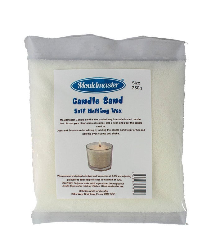 CANDLE SAND GRANULES SELF MELTING WAX 250G WHITE
