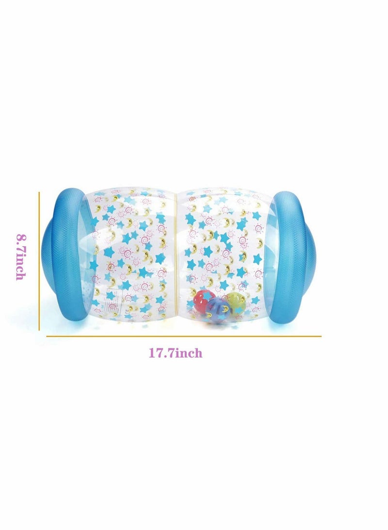 Y&D Inflatable Baby Crawling Roller Fitness Toys, Toddler Play Activity Center Exercise Infant Hearing Touch Muscles Coordination, Gifts for Newborn Boys Girls, 0 to 24 Months - Image 2