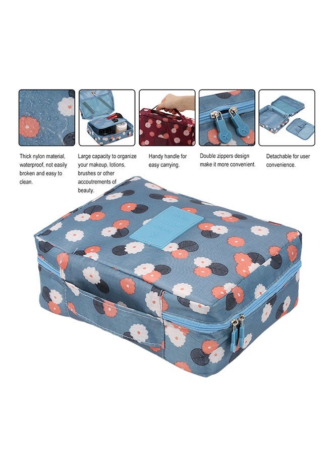 إسكدنيا Drawstring Quick Pack Large Capacity Lazy Waterproof Toiletry Bag Blue - Image 3