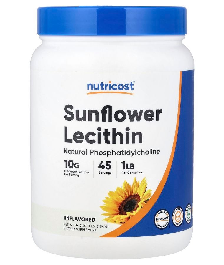 Nutricost Sunflower Lecithin Unflavored 16.2 oz (454 g)