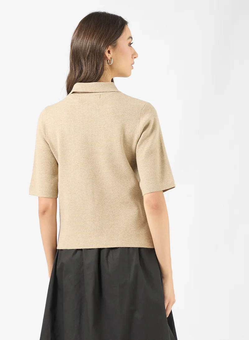 VERO MODA Vmgold Poloneck Pullover Cardigans