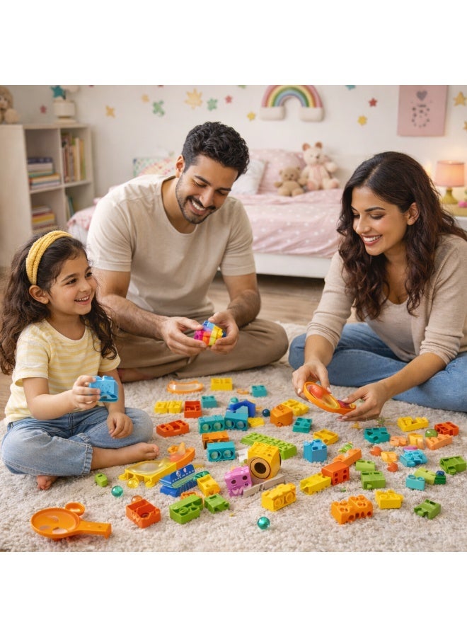FEELO Animal Party Slide Building Blocks Set – 211 Pieces Educational Construction Toy for Kids Ages 3+ - Image 2