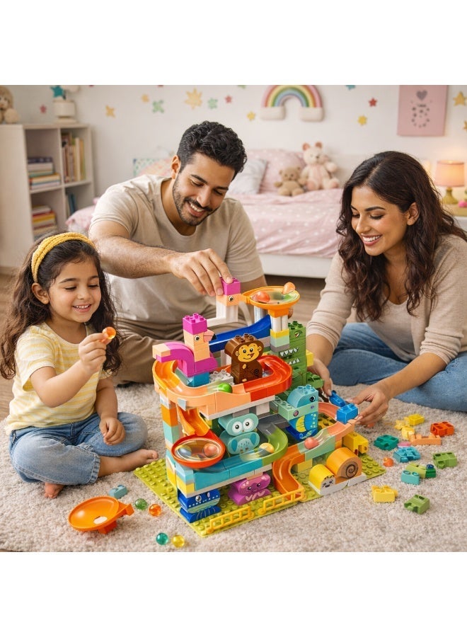 FEELO Animal Party Slide Building Blocks Set – 211 Pieces Educational Construction Toy for Kids Ages 3+ - Image 3