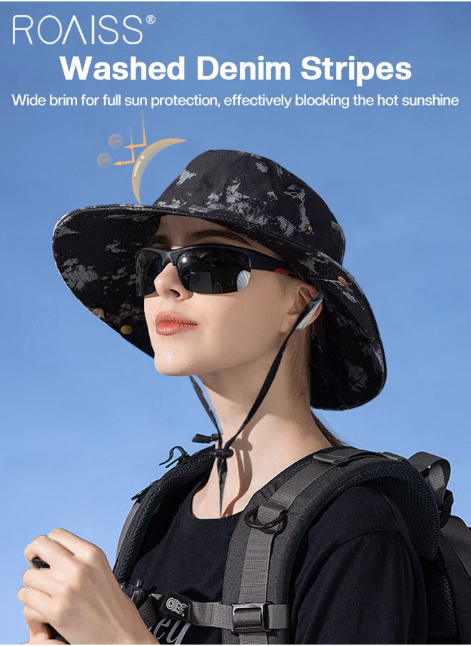 Women's Wide Brim Sunscreen Bucket Hat, Summer Sun Beach UV Protection Breathable Sun Hat, Suitable for Fishing Camping and Hiking - pzsku/Z86F66F0E21964A610705Z/45/_/1720769665/f9c4d0b9-08de-4199-85e8-1317806ad4ef