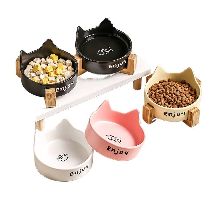 Floor Mat Use Pet Bowl Feeding and Water Double with Anti Tip Base Feeding Accessory Easy Clean Design Home Use for Cats and Dogs - Image 3