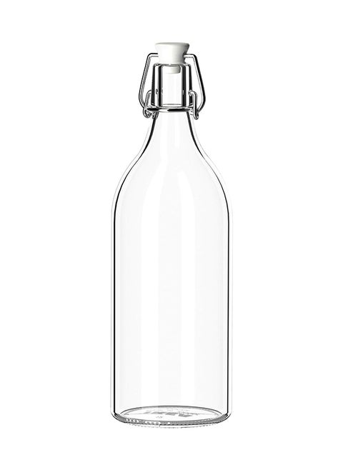 Bottle with Stopper 1L Clear Glass
