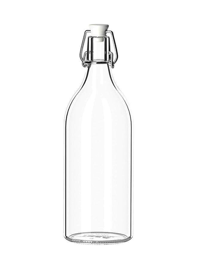 Ikea - Bottle with Stopper 1L Clear Glass - Image 1