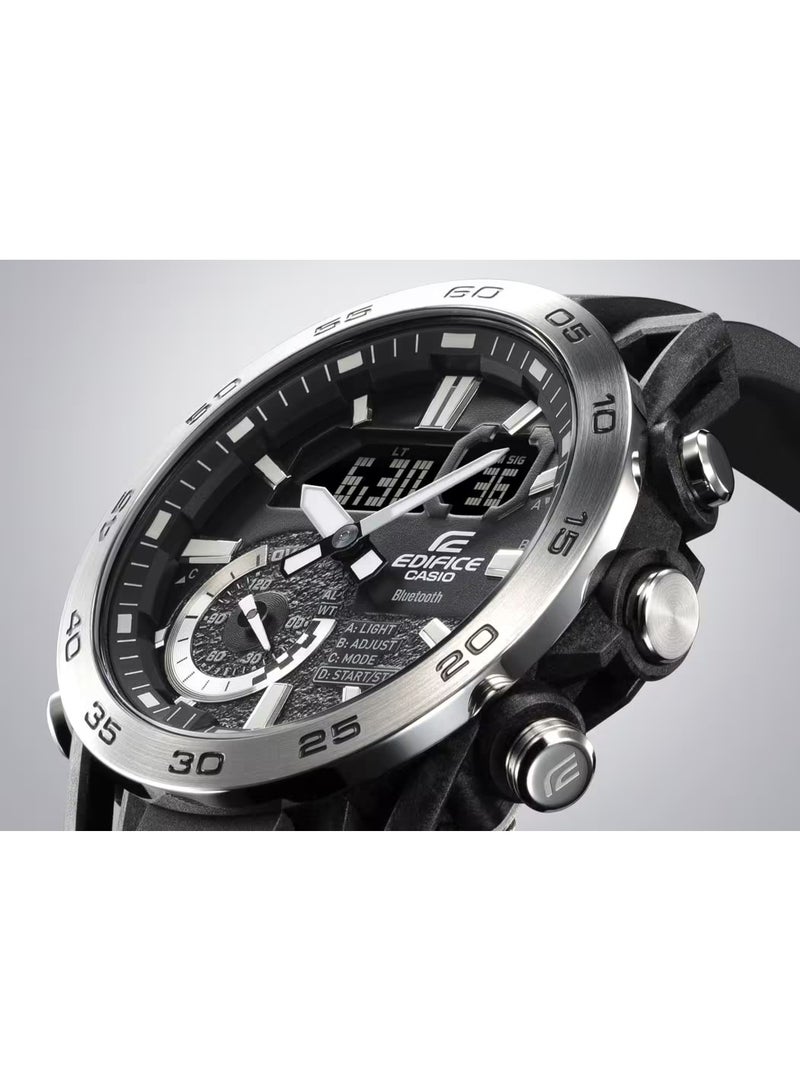 كاسيو ساعة كاسيو إيديفيس للرجال - ECB-40BK-1ADF مينا سوداء - Image 2