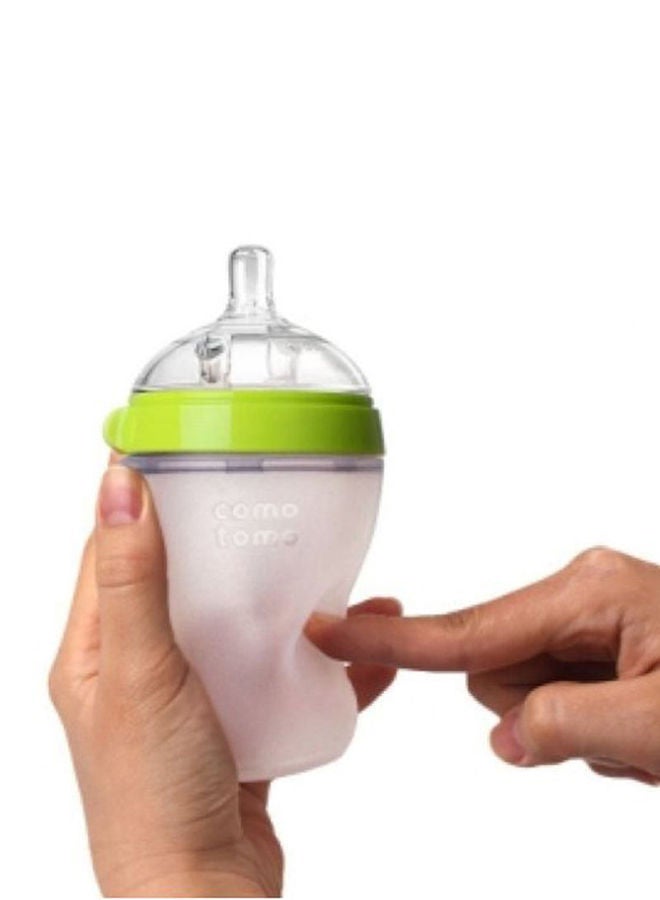 NIBEMINENT Natural Feel Baby Bottle, 150 Ml - Green/White - Image 5