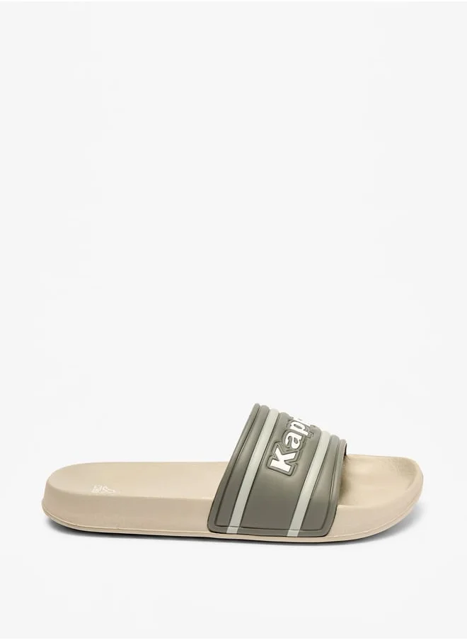 كابا Boys Logo Applique Slip-On Slides