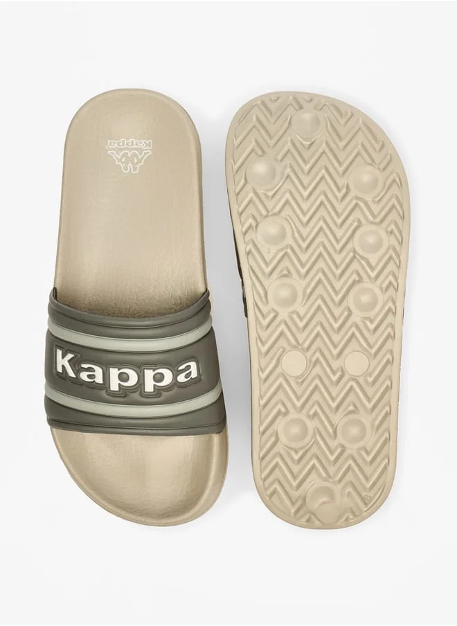 كابا Boys Logo Applique Slip-On Slides