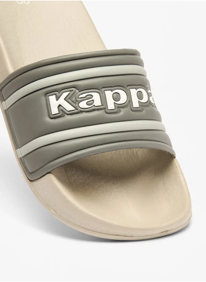 كابا Boys Logo Applique Slip-On Slides