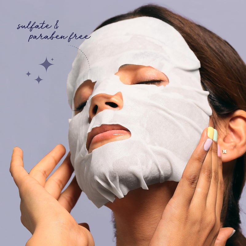 SpaLife Beauty Fruit Facial Sheet Masks 24 Pack â€“ Face Masks Skincare Set â€“ Hydrating Face Masks â€“ 6 Natural Fruit Extract Formulas â€“ Orange, Grapefruit, Coconut, Cherry, Avocado, Cucumber - Image 5