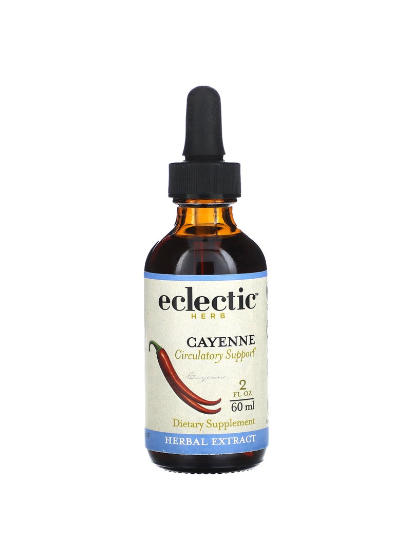 Eclectic Herb Cayenne Extract, 250 mg, 2 fl oz (60 ml)