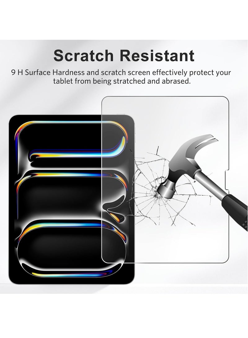 2 Pack Screen Protector for iPad Pro 13 Inch 2024 7th Gen, iPad Air 13 Inch 6 Generation 2024 6th Gen, Tempered Glass with HD Clarity, Scratch Resistance and Bubble-Free Installation - Image 4