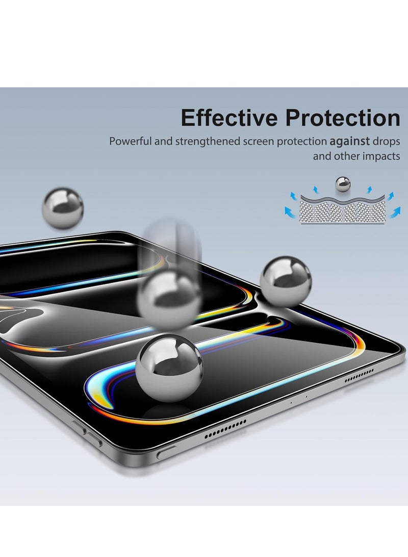 2 Pack Screen Protector for iPad Pro 13 Inch 2024 7th Gen, iPad Air 13 Inch 6 Generation 2024 6th Gen, Tempered Glass with HD Clarity, Scratch Resistance and Bubble-Free Installation - Image 3
