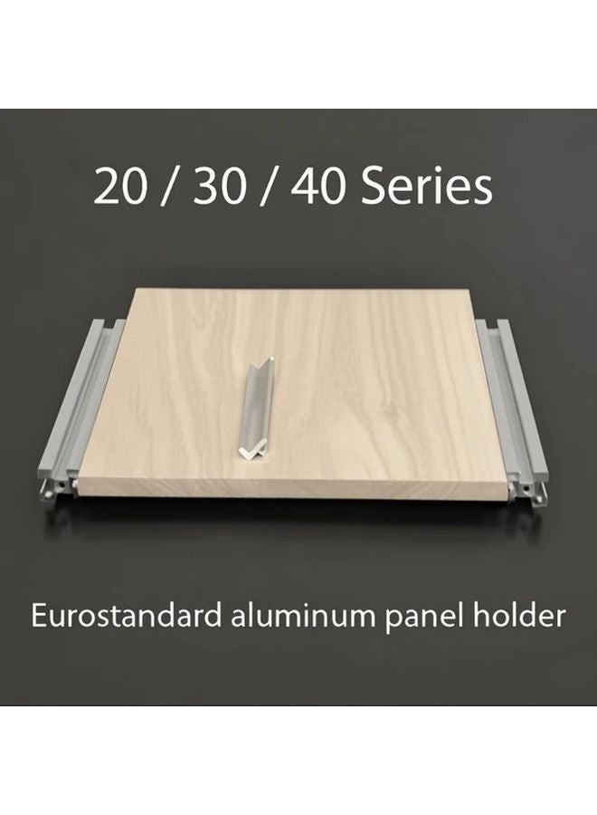 Silver 8pcs Aluminum Panel Bracket 80mm for 2020 3030 4040 T Slot Profile Frame Connector - Image 2