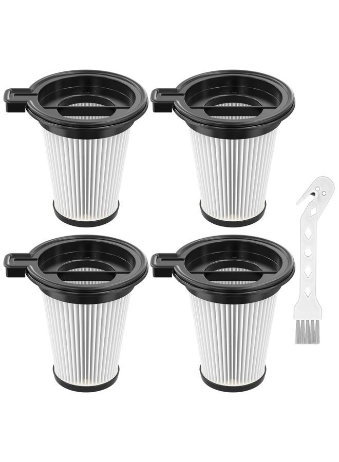 LINNIW 4 Pack Replacement Filters Compatiable with Wyze Cordless Vacuum Cleaner, Removable and Washable HEPA Filter Accessories Part Set with 1 Cleaning Brush for Wyze Handheld Cordless Vacuum Cleaner - Image 1