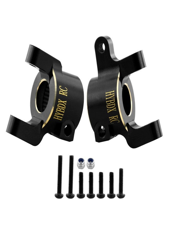 HYBDX RC Brass Differential Cover Knuckle counterweight for SCX10 II AR44 90046 90047 1/10 axial Upgrade (Black/C) - Image 1