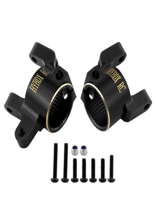 HYBDX RC Brass Differential Cover Knuckle counterweight for SCX10 II AR44 90046 90047 1/10 axial Upgrade (Black/C) - Image 3