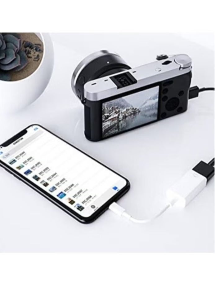 Yesido - GS10 iPhone OTG Cable Adapter | Lightning to USB Converter for High-Speed Data Transfer & Charging – Plug & Play OTG Adapter for Flash Drives, Keyboards, Cameras & More – Compatible with iPhone & iPad - Image 1
